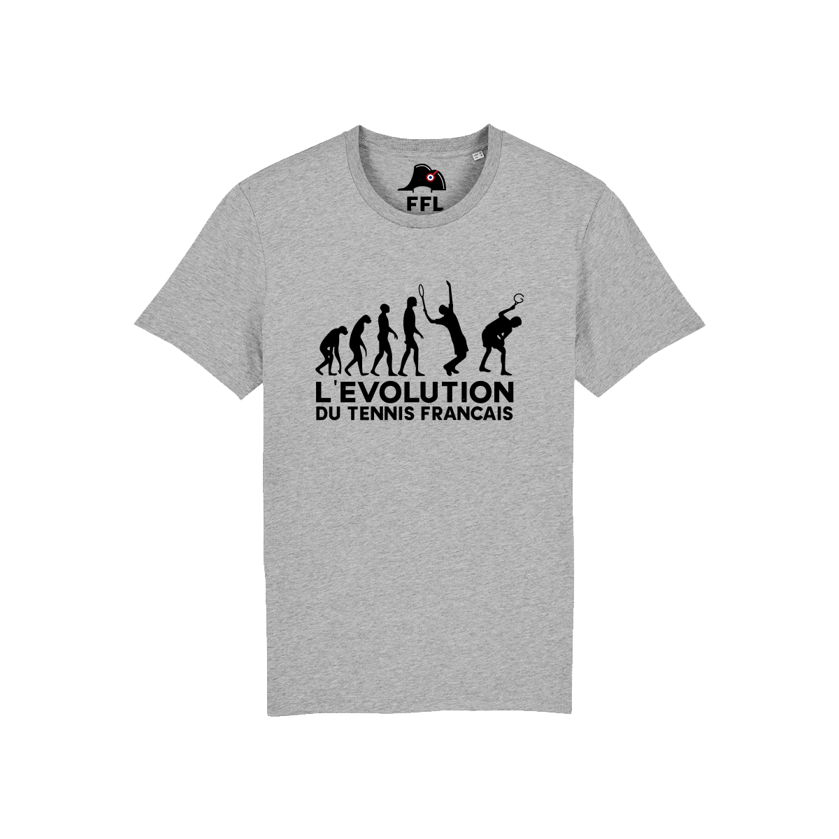 t-shirt évolution du tennis français FFL