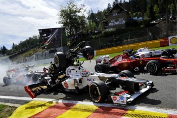 Grosjean SPA accident