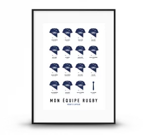 Affiche de rugby personnalisée à votre club