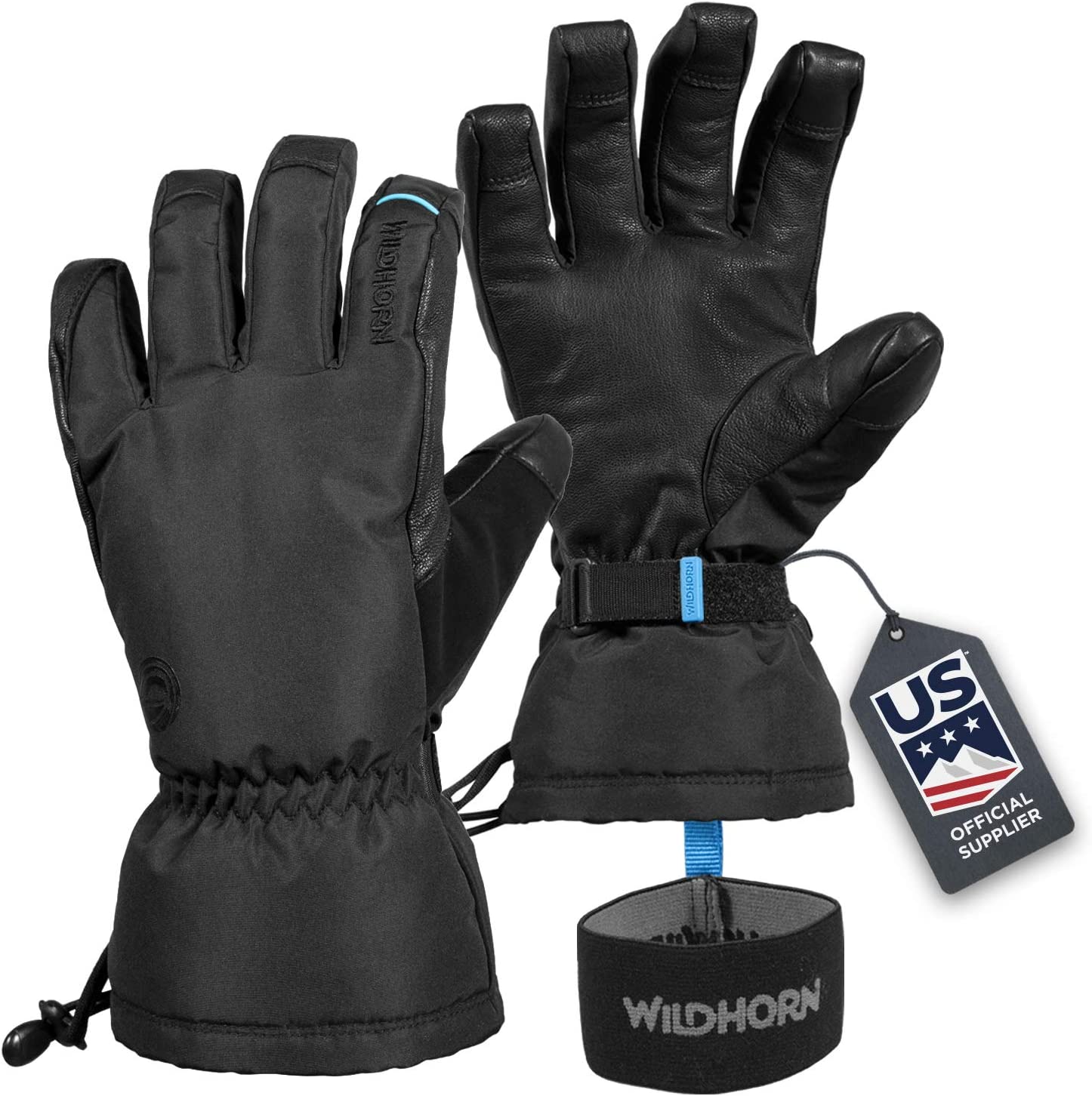 Gants De Ski Reusch Marco - Cuir De Chèvre Imperméable & Coupe-vent - Unisexe Adulte | Pour Ski & Sports D'hiver