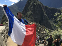 Philippe Richet après sa victoire à l'Inca Marathon