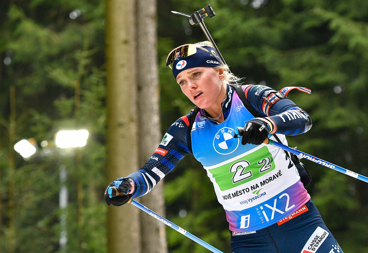 Biathlon Sophie Chauveau privée de course grâce au génie