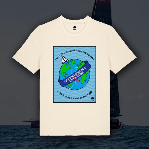 T-shirt tour du monde en 114 jours FFL Amedeo