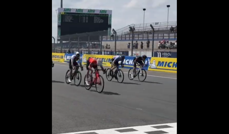 Moto GP | Le finish dantesque des pilotes lors d’une course de vélo !
