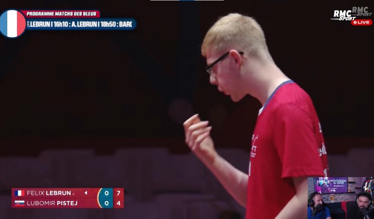 Tennis de table | L’humiliation express de Félix Lebrun face à un quadragénaire