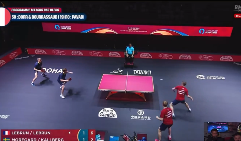 Tennis de table | Le point sorti de nulle part des frères Lebrun !