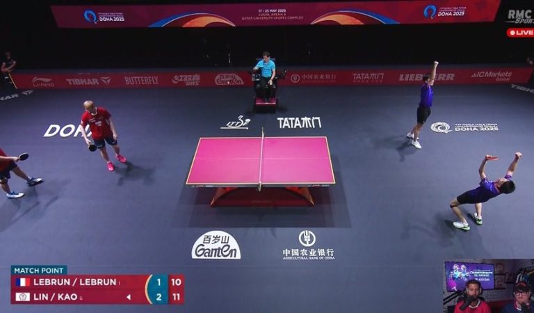 Tennis de table | Les frères Lebrun sauvent l’honneur du ping français