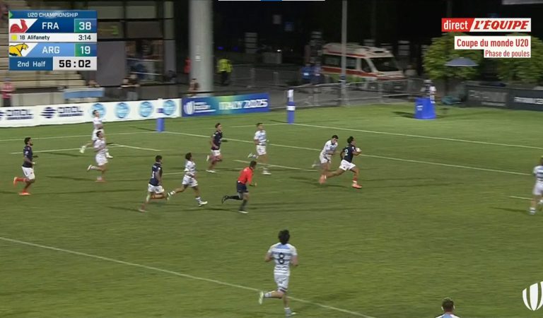 Mondial Rugby | L’essai de 80 mètres intolérable des Bleuets Mondial Rugby | L’essai de 80 mètres intolérable des Bleuets
