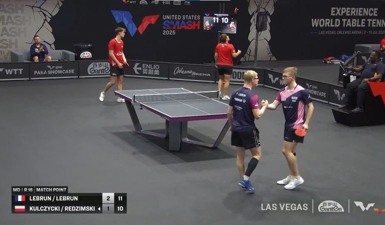 Tennis de table | Les frères Lebrun ruinent tout leur travail à Las Vegas Tennis de table | Les frères Lebrun ruinent tout leur travail à Las Vegas