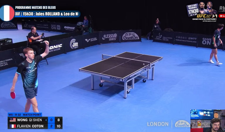 Tennis de table | La balle de match inacceptable du prodige Flavien Coton, 17 ans