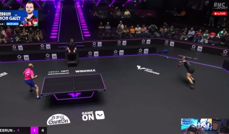 Tennis de table | Le point inhumain entre Félix Lebrun et Simon Gauzy
