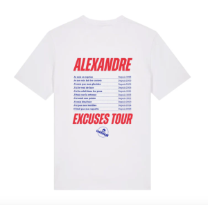 T-shirt Personnalisable "Excuses Tour"