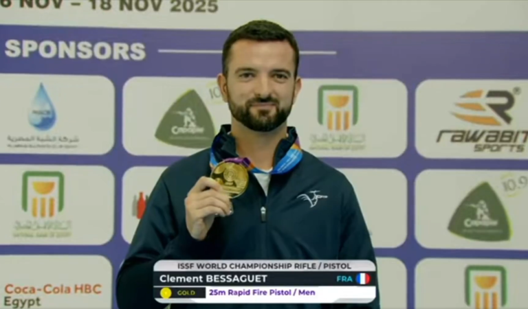 Clément Bessaguet brise sa malédiction aux Mondiaux de tir