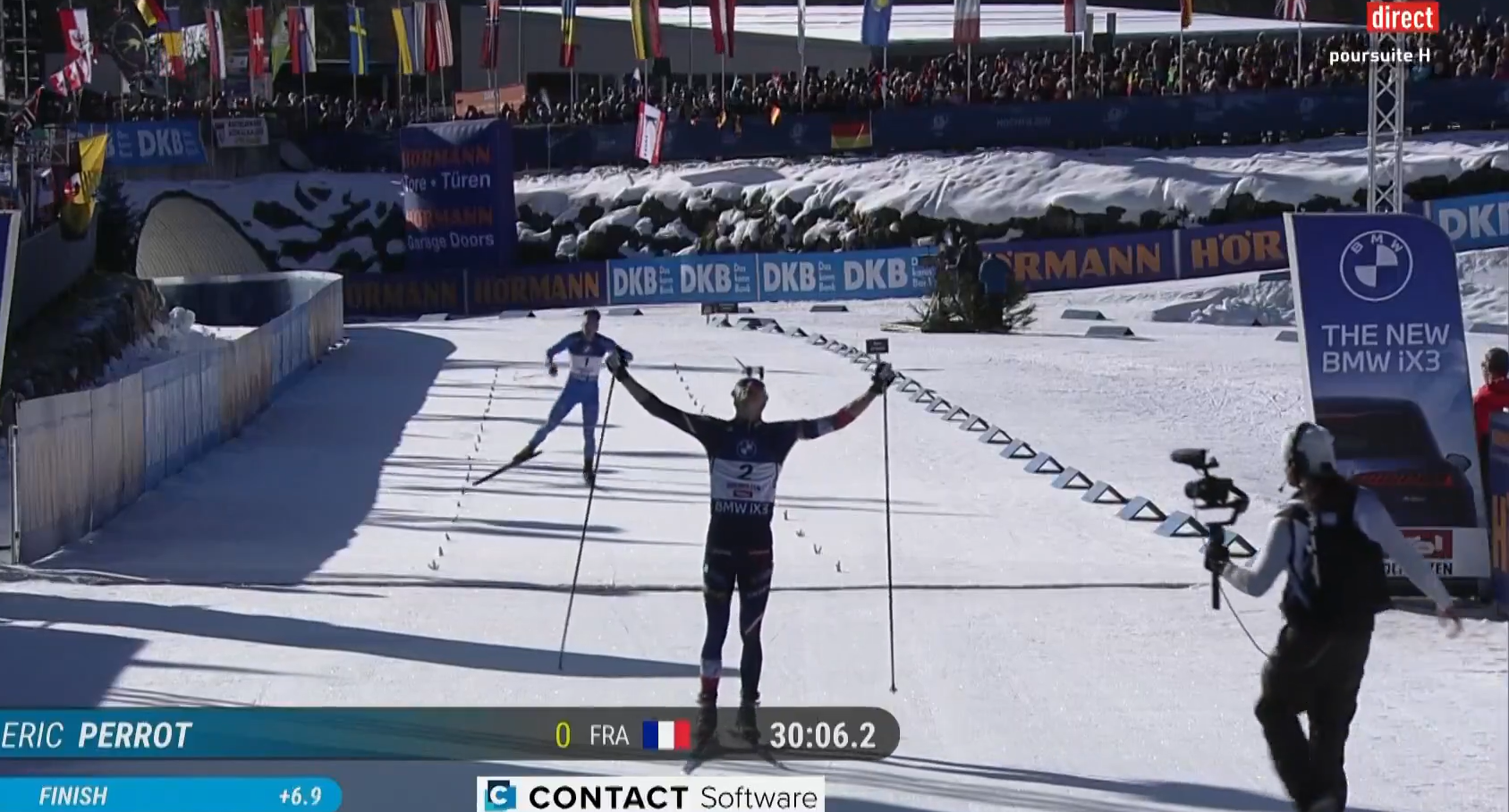 Éric Perrot terrasse la concurrence en Coupe du monde de biathlon