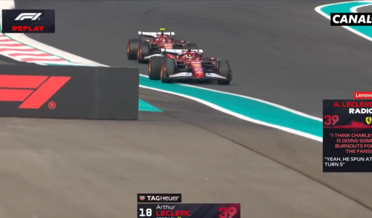 Charles Leclerc sort de piste et se fait chambrer par un pilote inattendu