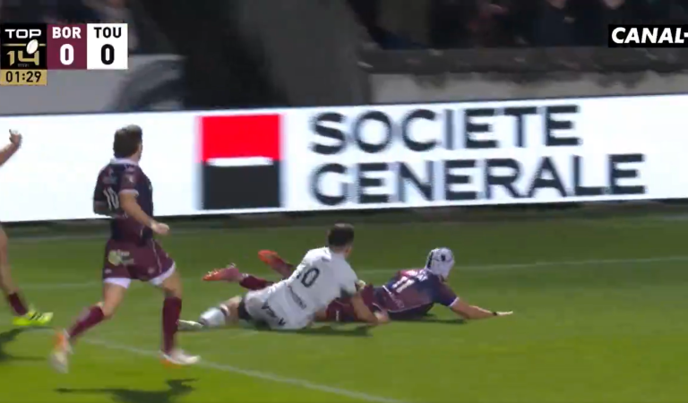 Louis Bielle-Biarrey coupable d&rsquo;un essai express avec Bordeaux