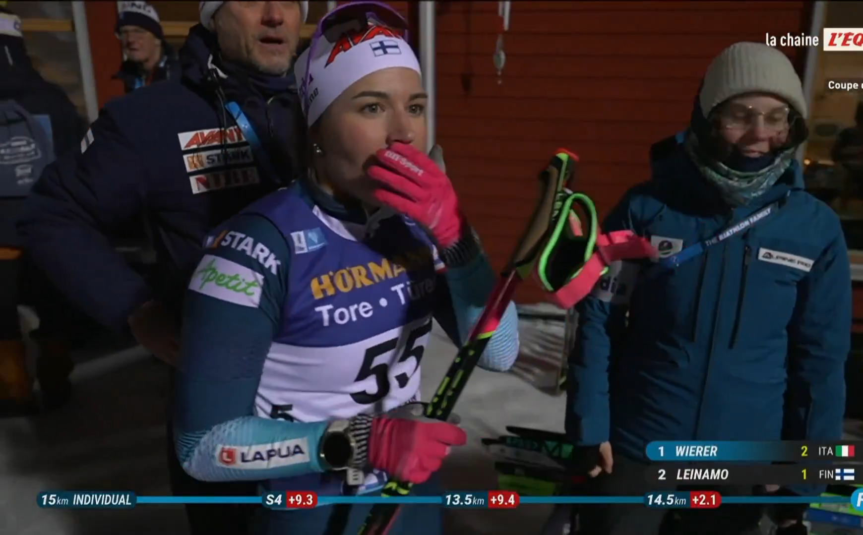 Biathlon | Elle pense remporter la course, mais elle subit une clim surpuissante