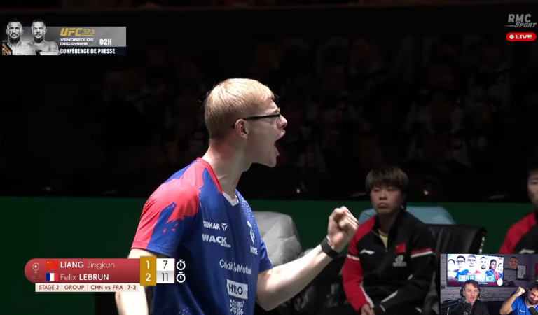 Félix Lebrun gâche tout contre la Chine en Coupe du monde