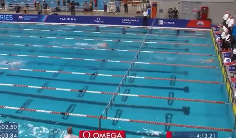 L&rsquo;avance surréaliste de Léon Marchand lors de sa victoire