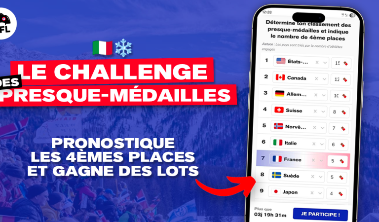 JEU CONCOURS : Le tableau des presque-Médailles des Jeux d&rsquo;hiver 2026 !