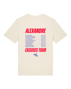 t-shirt personnalisable FFL “Excuses Tour”