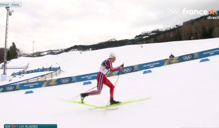 Le sprint surhumain de Johannes Klaebo aux JO d&rsquo;hiver !