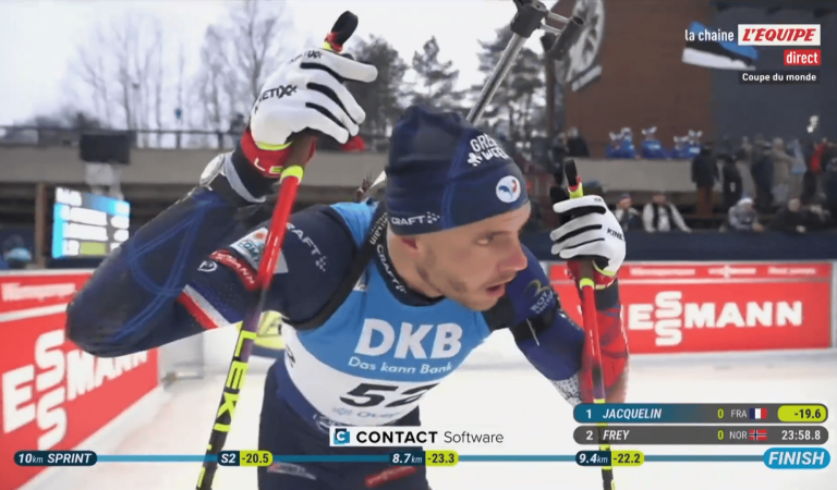 Émilien Jacquelin en tête en franchissant la ligne, le dénouement est collector