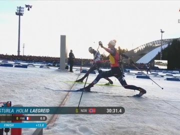 Éric Perrot perd d'un rien face à Sturla Laegreid
