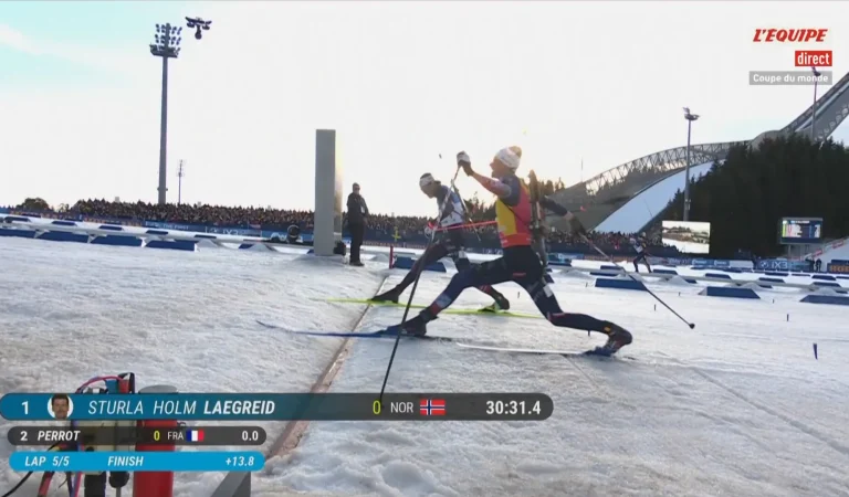 Éric Perrot signe la photo-finish de l&rsquo;année en biathlon !