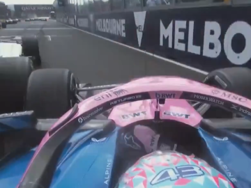 Colapinto évite le crash de son alpine