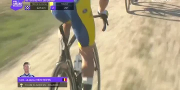 Jules Hesters a perdu sa selle en pleine course