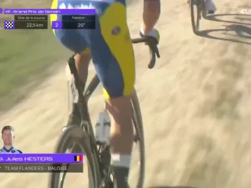 Jules Hesters a perdu sa selle en pleine course