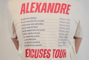 t-shirt FFL Excuses Tour