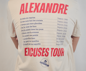 T-shirt FFL Excuses Tour