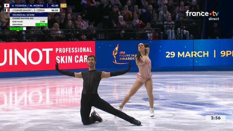 Guillaume Cizeron aux Mondiaux de patinage artistique