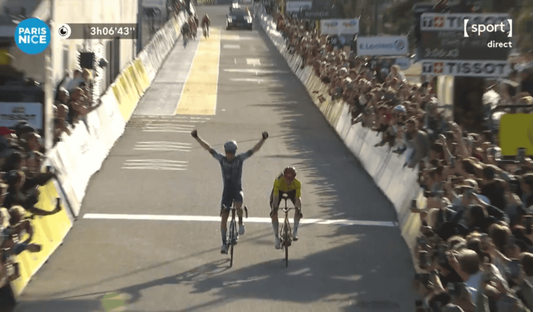 Le numéro inacceptable de Lenny Martinez sur Paris-Nice