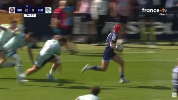 Essai de Louis Bielle-Biarrey avec l'UBB