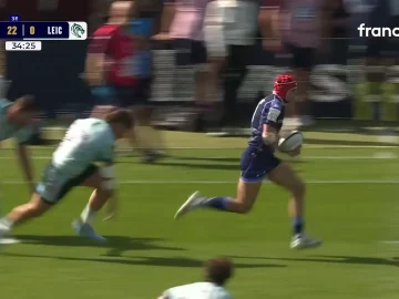 Essai de Louis Bielle-Biarrey avec l'UBB