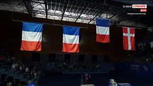 Trois drapeaux français sur le podium de l'Euro de badminton