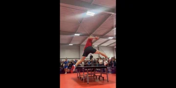 Félix Lebrun imite Gaël Monfils