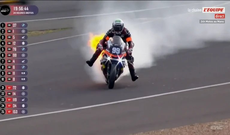 24 Heures Motos du Mans | L&rsquo;abandon étincelant de la Yamaha de Randy de Puniet