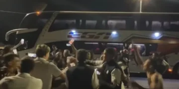 Montevideo fête son titre sur une autoroute