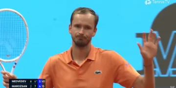 Daniil Medvedev a eu du bol sur sa balle de match
