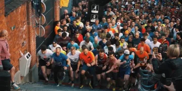 Course d'escaliers