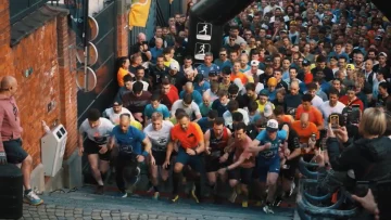 Course d'escaliers