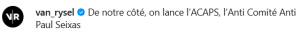 Commentaire pour le comité anti Paul Seixas
