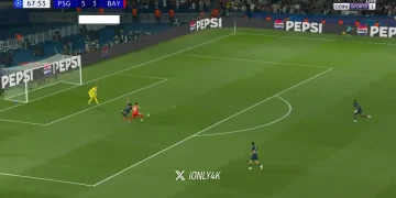 La danse de Marquinhos face au Bayern Munich
