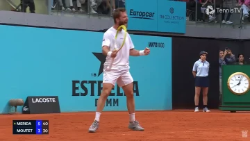 Corentin Moutet assure le show à Madrid