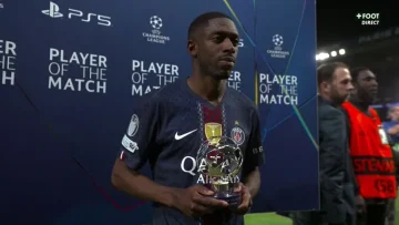 Ousmane Dembélé élu joueur de la semaine en Ligue des Champions