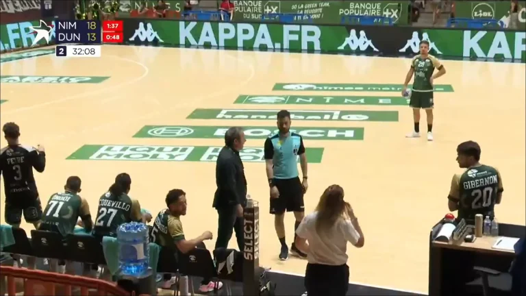 Match de handball entre Nîmes et Dunkerque